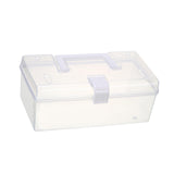 Maxbell Clear Container Bin Portable for Storing Cosmetics Fishing Supplies Creams