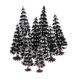 Max 10Pcs Mixed Colors Model Tree Train Railway Architectural Scenery 1:70-1:200