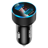 Maxbell 3A Mini Dual USB Phone Car Charger Adapter Quick Charge Black