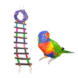 Maxbell Bird Ladder Parrot Toys Cage Accessories for Cockatiel Conure Parakeet