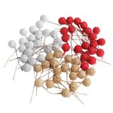 Max 100pcs Artificial Berries Foam Christmas Party Home Decor Supplies DIY Craft