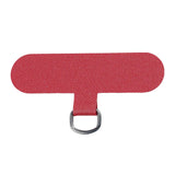 Maxbell Universal Phone Lanyard Patch with Metal Ring for Cellphone Case Red