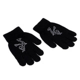 Maxbell Girls Women Kids Ice Skating Gloves Magic Stretch Glove Black    L