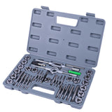 Max 40pcs M3-M12 Tap and Die Set Metric Tapered Plug Hand Tapping Screw Thread