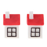 Max 2PCS Mini House Miniature Dollhouse House Garden Accessory Fairy Ornament 6
