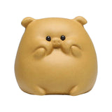 Maxbell Small Pig Figurines Art Modern Cute Animal Figurines for Cafe Home Bookshelf Yellow Type A