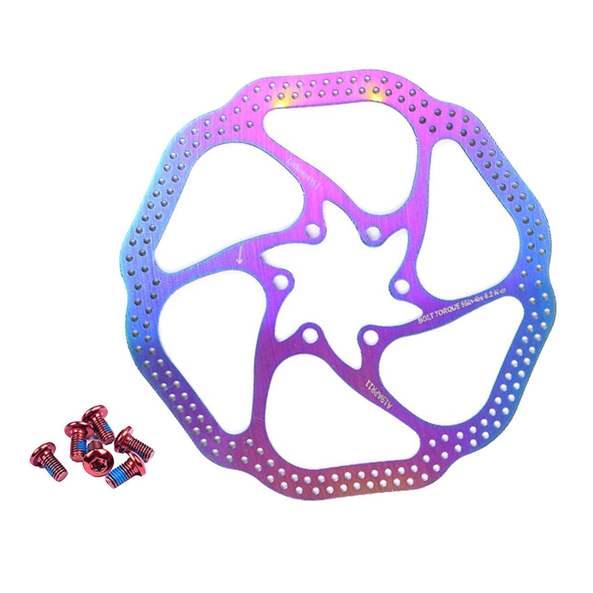 Maxbell Road Bike Replacement Disc Brake Hydraulic Rotor with 6 Screws HS1 160mm