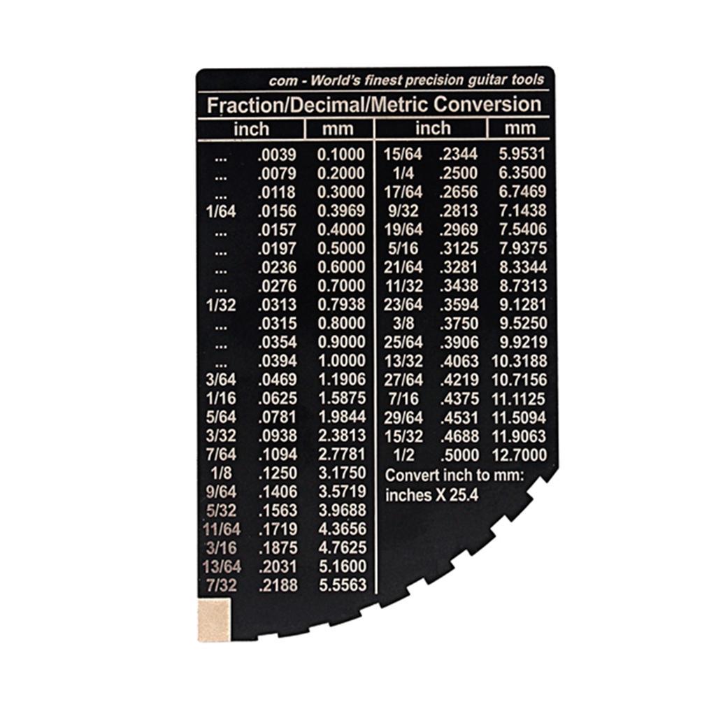 Max Precision 8in1 Guitar String Action Gauge Fret Rocker Ruler Luthier Tool