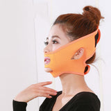 Maxbell Elastic Face Chin Shaper Strap Belt V Line Facial Neck Lifting Tool Orange