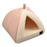 Maxbell Winter Pet Bed Nest Pet Tent with Mat Cave Bed Nonslip for Hedgehog Puppy Pink
