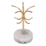 Maxbell 4 Style Marbling Resin Vintage Nordic Jewelry Organizer Rack Ring Rack