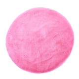 Max Round Area Rug, Faux Fur Rugs Plush Floor Mat for Bedroom,60cm Pink