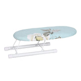 Maxbell Portable Ironing Board Foldable Legs Compact Anti Slip for Dorm Desk Light Blue