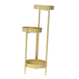 Maxbell 3 Tier Metal Plant Stand Corner Flower Pot Shelf for Entryway Office Porch Aureate