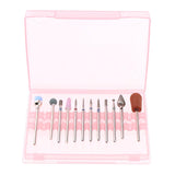 Maxbell 12Pcs/Set Ceramic Nail Art Drill Bits Nails Polishing Grinding Craft Head 04