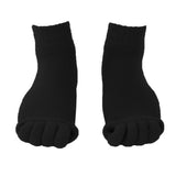 Max Five Toe Separator Socks Foot Alignment Socks Foot Massage Socks  Black