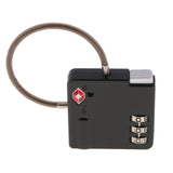 Max TSA Luggage Travel Suitcase Code Lock 3 Digit Combination Padlock SKG-529B Black