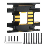 Maxbell Transmission Skid Plate Mount replacements for 1/18 RC Crawler Car Parts Part Style B Black Gold