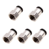 Max 5PCS Air Water Hose Tube Push In Female Thread Pneumatic Fittings DPCF10-03