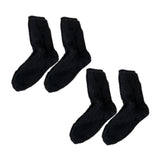 Maxbell 4 Pair Women Socks Warm Thermal Cold Weather Autumn Winter Fashion black
