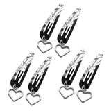 Maxbell 6Pcs Geometric Hair Clip Hair Clamps Barrette Girls Hair Accessories heart