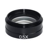 Max 0.5X Auxiliary Barlow Objective Lens 42mm Mount Thread for Stereo Microscope