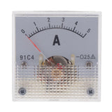 Max DC Ammeter Analog Panel Meter Amp Meter Current Gauge 2.5% 0-5A