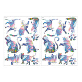 Maxbell 2Pcs Reusable Window Clings Window Sticker Window Covering Mirror Decoration