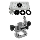 Maxbell Router Table Insert Plate with Lift Base Easy to Install Trimmer Woodworking