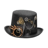 Maxbell Steampunk Top Hat Gothic Punk Adult Costume for Masquerade Cosplay Halloween 60-61cm