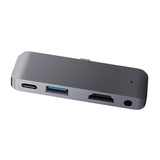 Max Type-C Dock Station USB-C To HDMI Charger Hub Adapter For iPad Pro Gray