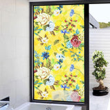 Max Floral Static Cling Stained Window Film Privacy Frosted Glass Stickers 5 - Aladdin Shoppers