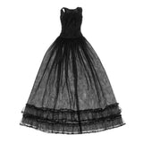 Max Maxb Lace Tulle Bridesmaid Dress Party Evening Dance Gown for 1/3 BJD Dolls Black