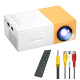 Maxbell Mini Projector Gifts 3000H Service Life EU Adapter for Travel Entertainment