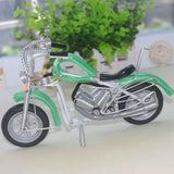 Maxbell Metal Motorcycle Model Art Craft Gift for Harley Motorcycle Lovers Green