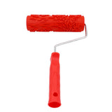 Max 7" Assorted Embossed Floral Pattern Painting Roller with Plastic Handle F