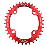 Maxbell Bike Chainring 104 BCD Narrow Wide Chain Ring 1 Speed Chainwheel Red 34T