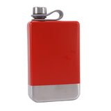 Maxbell Stainless Steel Hip Flask Drinkware Water Bottle for Outdoor Fitness Wedding red