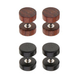 Maxbell 2 Pairs Illusion Gauge 1.2mm Stainless Steel Wooden Stud Color2(1.2x6x6mm)
