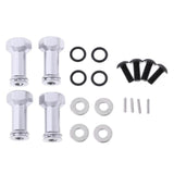 Max 4pc 12mm Wheel Hex Hub 25mm Extension Adapter for Wltoys A979 A969 White