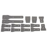 Maxbell 14 Pieces 1:6 RC Car Body Hinge Kits for Axial SCX6 Truck DIY Accessory Black