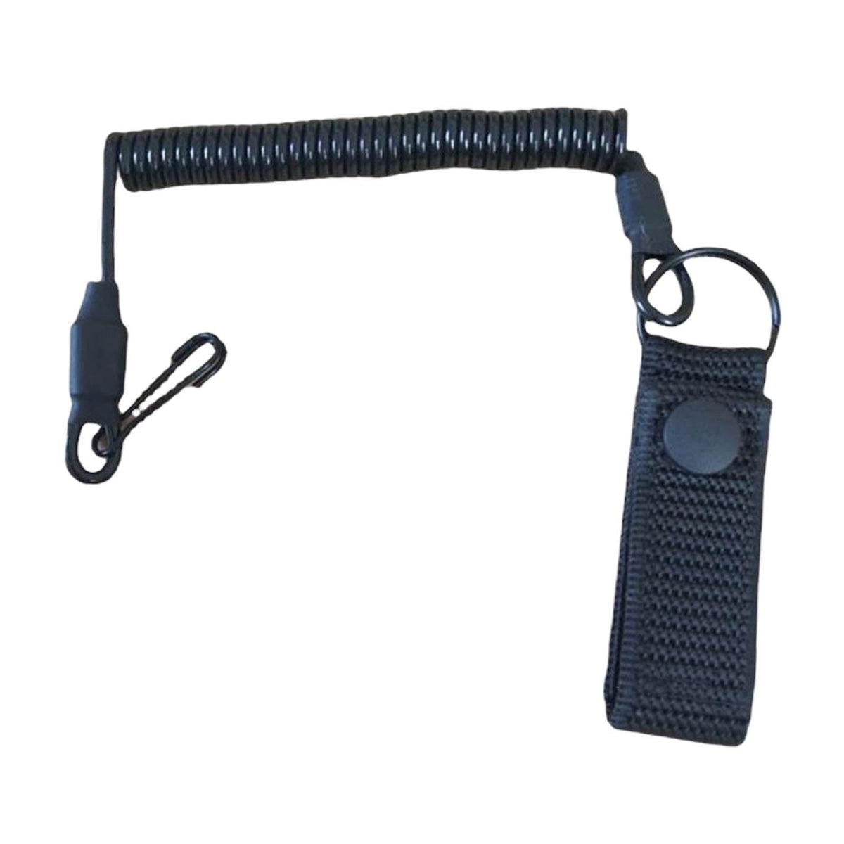 Maxbell Retractable Elastic Lanyard Leash Hook Keyring Rope for Hiking Climbing