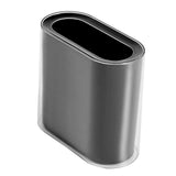 Maxbell Small Office Garbage Can Rectangle Wastebasket Thin for Hotel Office Black