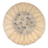 Max European Round Cabinet Hood Dust Cover Embroidered Dustproof Ornament Blue