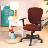 Max Removable Home Office Computer Chair Seat Cover Stretch Slipcovers Coffee
