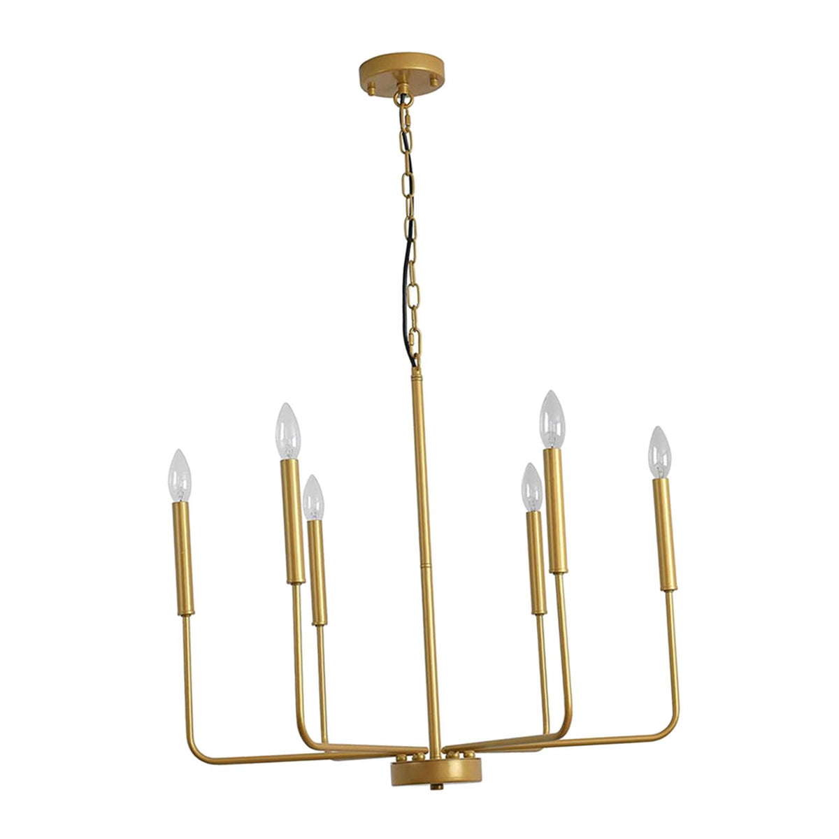 Maxbell modern Classic Candlestick Hanging Light for Living Room Entryway Aureate