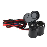 Maxbell 12V Car Motorcycle Waterproof Cigarette Lighter USB Power Outlet Electrical