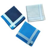 Maxbell 3Pcs Pocket Squares Hankies Breathable Cotton for Gentlemen Wedding Travel