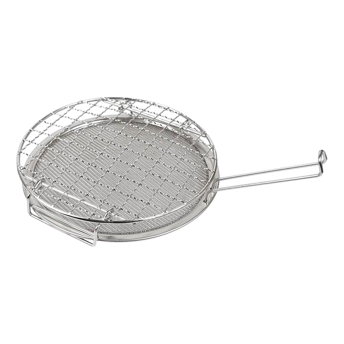 Maxbell Barbecue Grill Cooking Rack Round Campfire Grill for Fishing Hiking Home