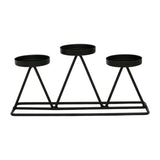 Maxbell Candle Holder Candle Stand Candlestick Holiday Party Table Centerpieces Black